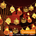Guirlande Lumineuse Halloween à Piles – 2 Modes (Fixe et Clignotant), 3m 10 LED