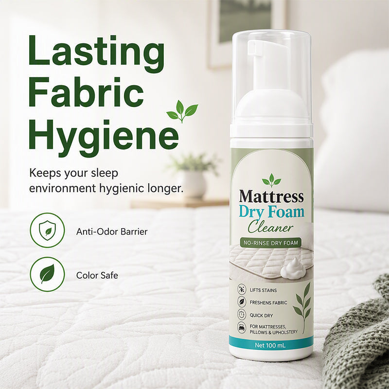Nettoyant sec en mousse sans rinçage pour matelas – Aide à éliminer les taches et les odeurs, pour matelas et tissus d'ameublement