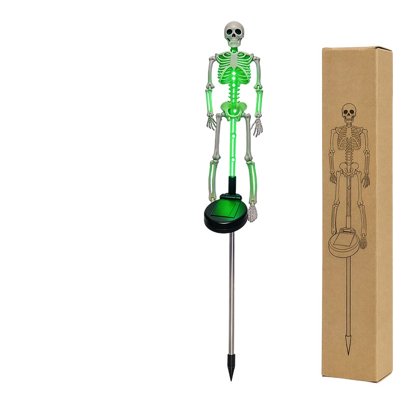 Pour Halloween ! Les meilleures décorations pour une ambiance de fantômes effrayante ! Lampes solaires squelette à piquet – Phosphorescentes, à énergie solaire, faciles à installer. Idéal pour