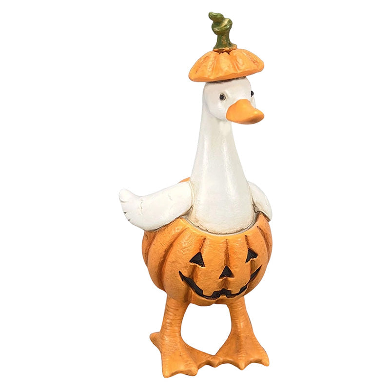 DÉCO D'HALLOWEEN ENNUYANTE ? Ensemble de canards effrayants – Peints à la main, 5 personnages, résistants aux intempéries – Pour étagères, bureaux et extérieur !
