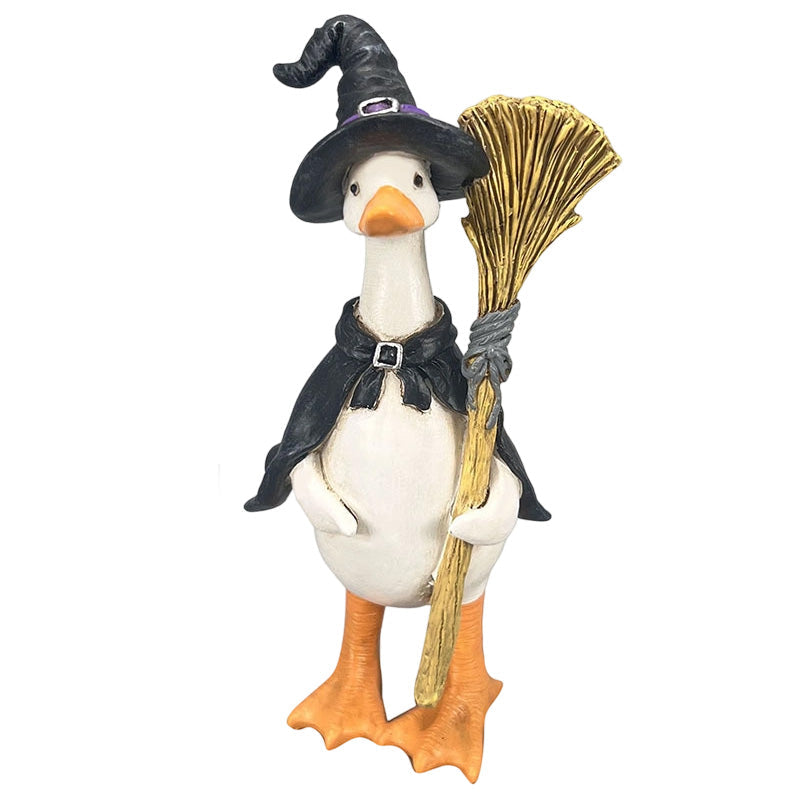 DÉCO D'HALLOWEEN ENNUYANTE ? Ensemble de canards effrayants – Peints à la main, 5 personnages, résistants aux intempéries – Pour étagères, bureaux et extérieur !