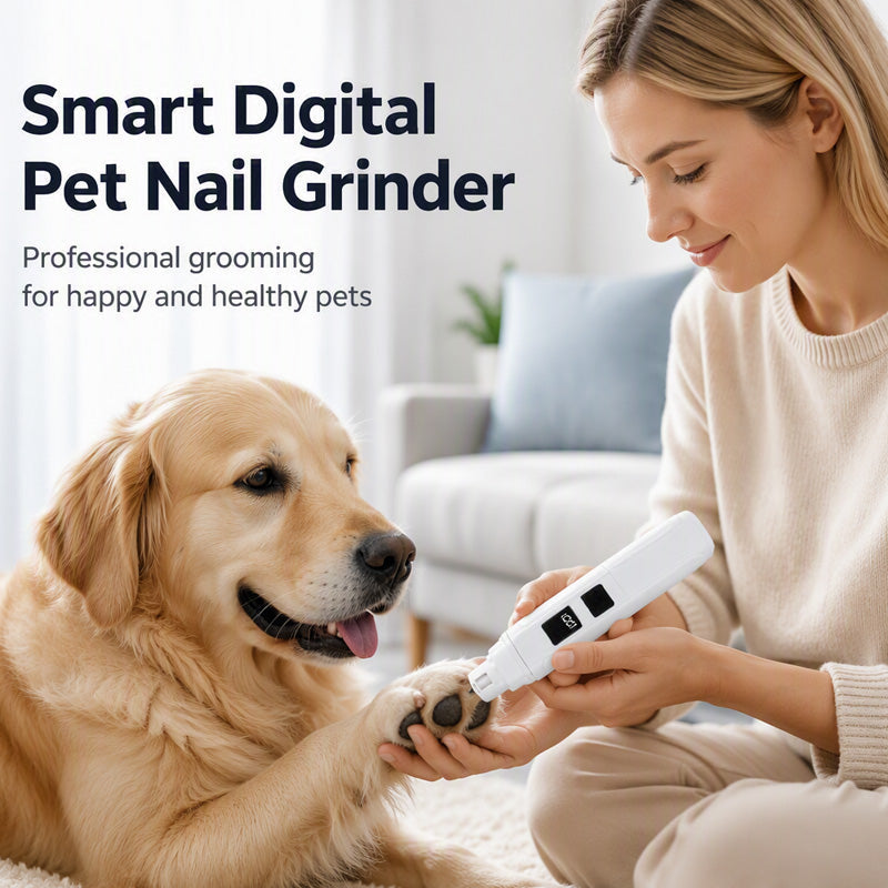 Lime à ongles électrique pour animaux de compagnie avec affichage LED de la puissance