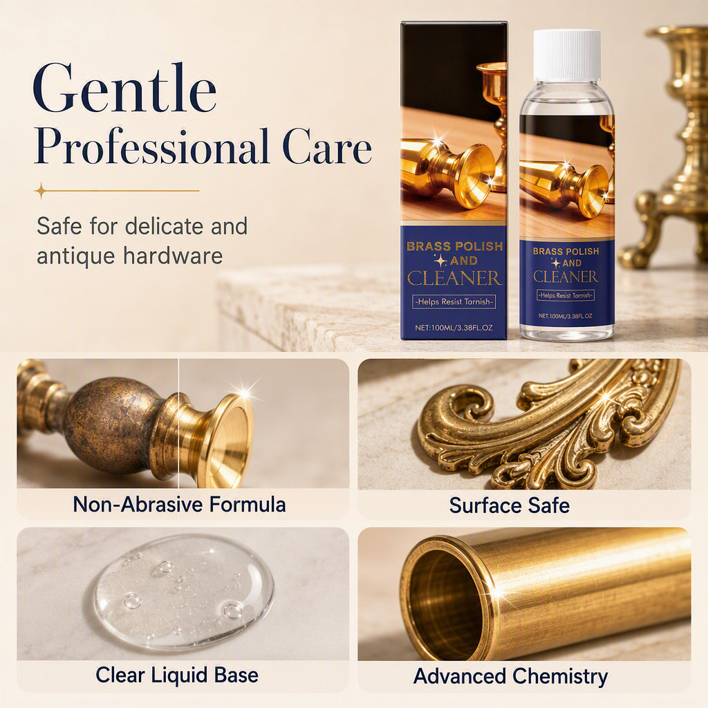 LAITON TERNIS ? RÉPAREZ-LE VITE ! Poli et Nettoyant – Élimine l'oxydation, Restaure la Brillance, Doux sur les Surfaces – Application Facile !