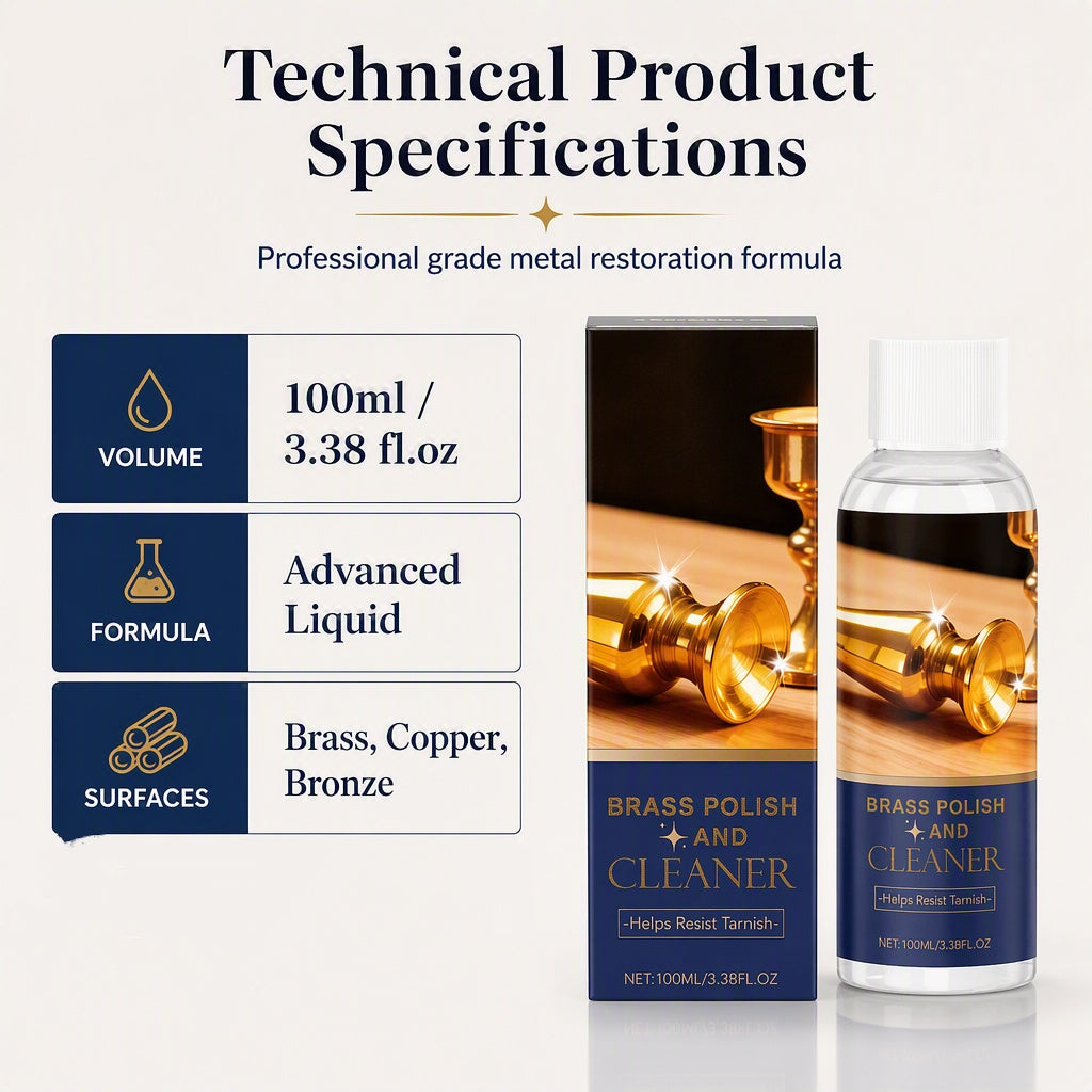 LAITON TERNIS ? RÉPAREZ-LE VITE ! Poli et Nettoyant – Élimine l'oxydation, Restaure la Brillance, Doux sur les Surfaces – Application Facile !
