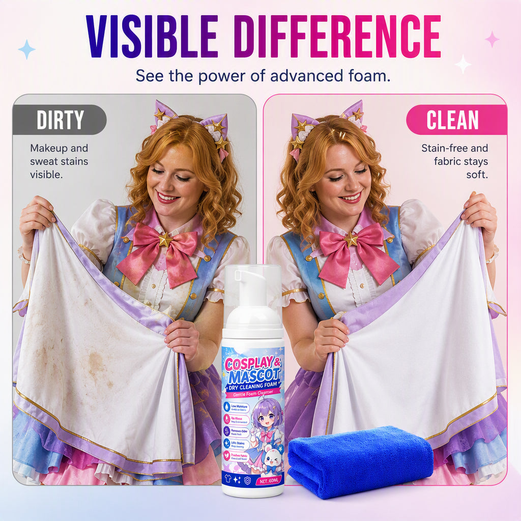 Mousse Nettoyante Tissus Portable 60ml avec Serviette de Nettoyage