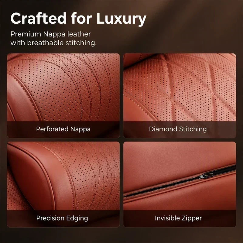 Ensemble appuie-tête et support lombaire ergonomiques pour sièges de voiture