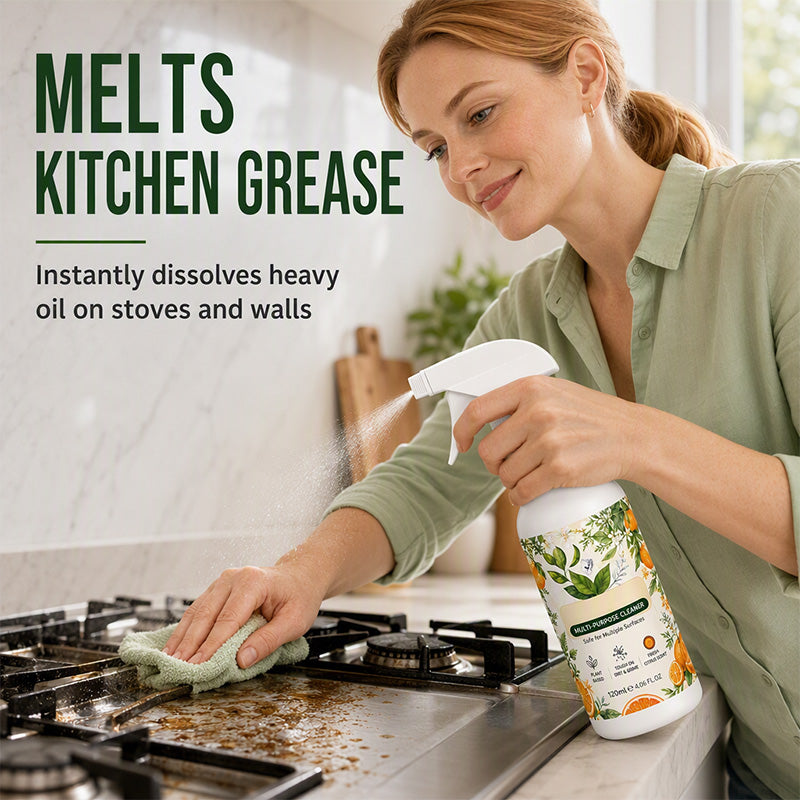 Dégraissant de cuisine ultra puissant en spray - Élimine la graisse pour un nettoyage parfait de la maison
