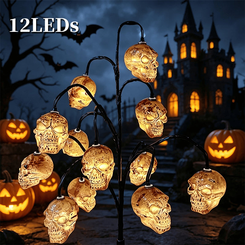 Guirlande lumineuse solaire d'Halloween en forme de citrouilles étanches 2026
