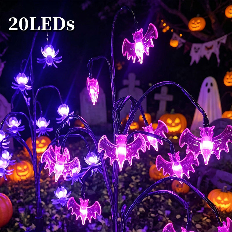 Guirlande lumineuse solaire d'Halloween en forme de citrouilles étanches 2026