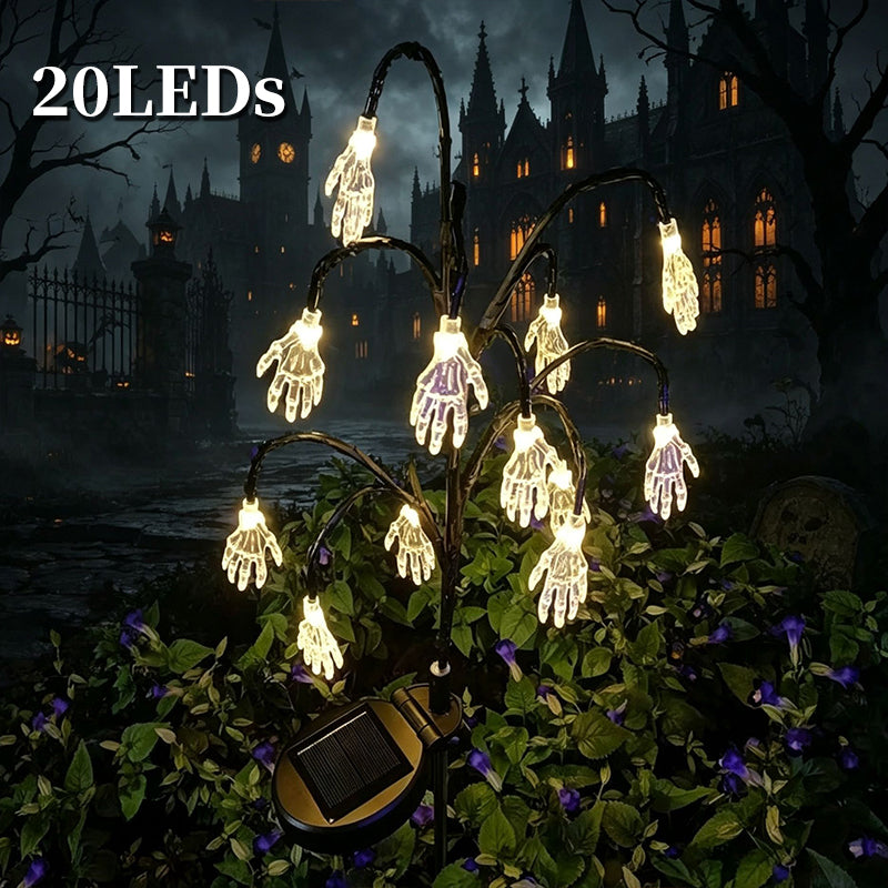 Guirlande lumineuse solaire d'Halloween en forme de citrouilles étanches 2026