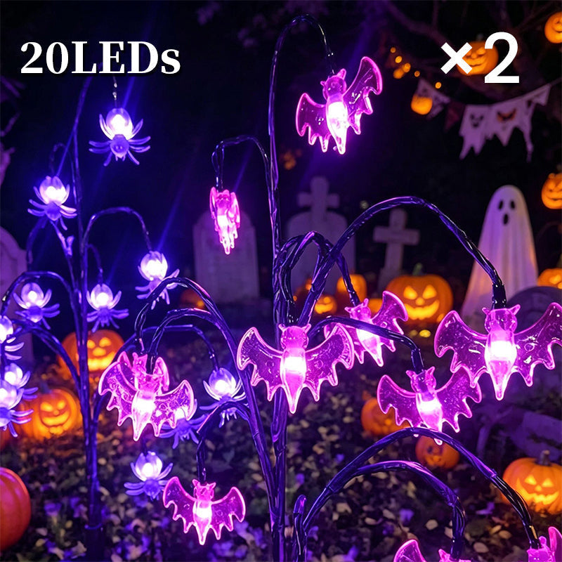 Guirlande lumineuse solaire d'Halloween en forme de citrouilles étanches 2026