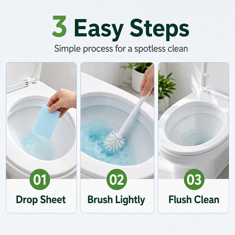 MAINTENANT ! Lingettes nettoyantes pour toilettes à dissolution rapide – Nettoyage frais, facile et efficace