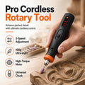 Mini-outil rotatif sans fil – Vitesse variable, rechargeable par USB, avec accessoires, pour les petites tâches de bricolage