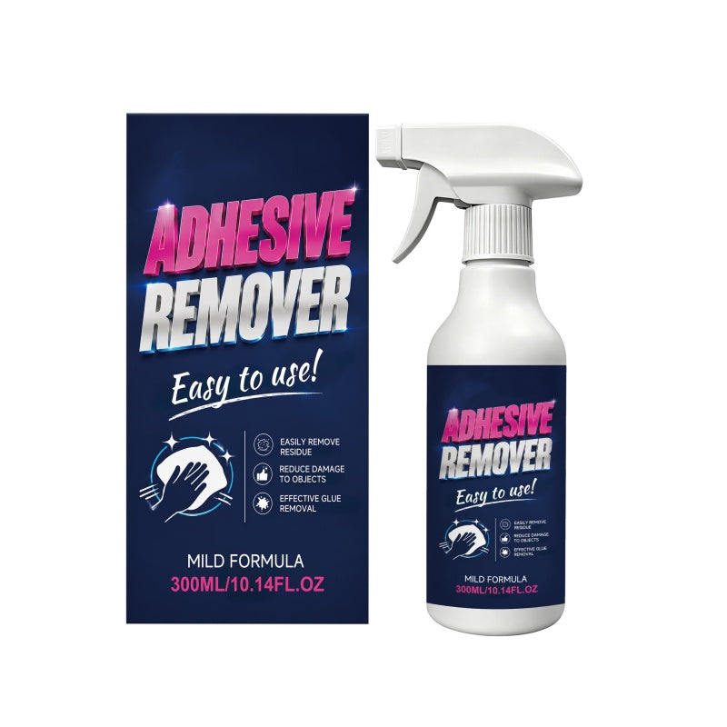 Dégraissant adhésif multi-surfaces en spray - Formule douce Dissout autocollants, rubans adhésifs et étiquettes - Idéal pour le verre, le métal, le plastique et le bois traité