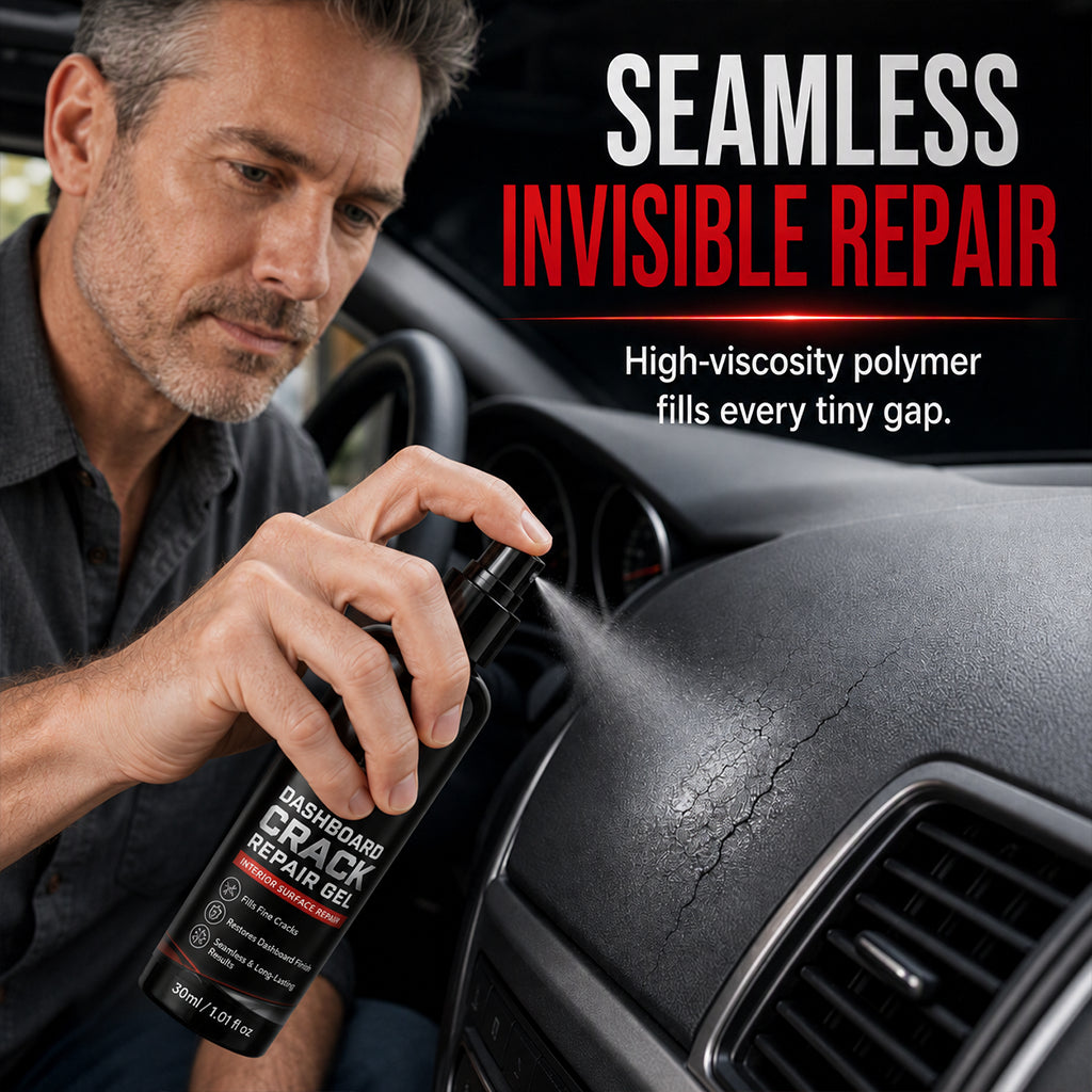 Gel de réparation de fissures de tableau de bord professionnel 2026 - Comble les fissures sans laisser de trace, se fond avec la texture d'origine. La protection UV prévient les dommages du soleil - restaure