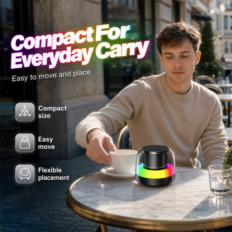 Haut-parleur Bluetooth portable avec lumière RVB