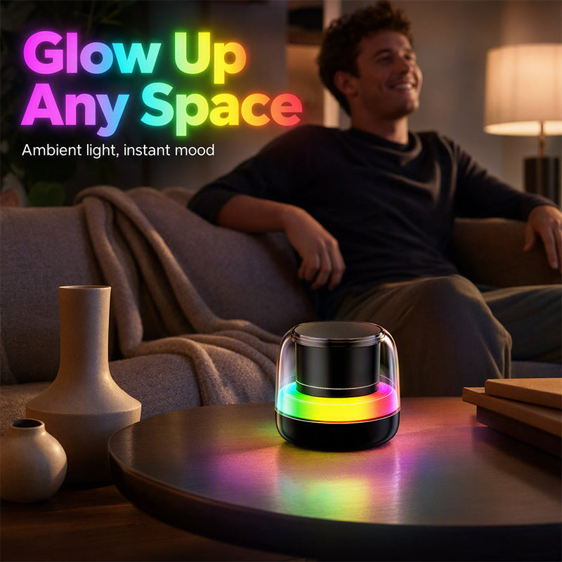 Haut-parleur Bluetooth portable avec lumière RVB