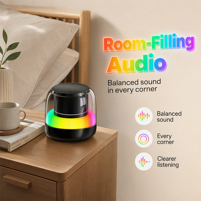 Haut-parleur Bluetooth portable avec lumière RVB