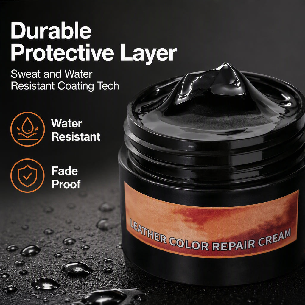 Pâte de réparation intérieure de voiture multi-usage – Cire à base d'eau avec restauration profonde des couleurs – Idéale pour le cuir, le plastique et les éraflures de tableau de bord