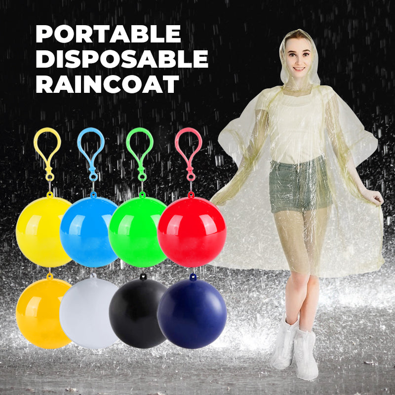 Imperméable jetable en forme de mini-balle