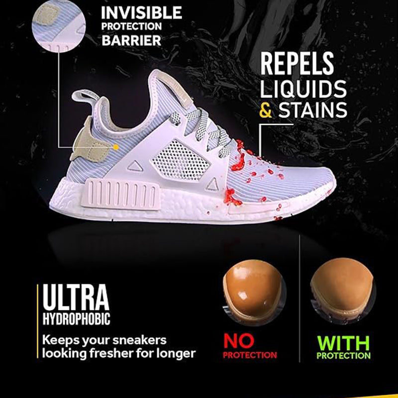 Spray hydrofuge pour chaussures et vêtements – Aide à repousser l'eau et les taches, pour tissu, cuir, daim