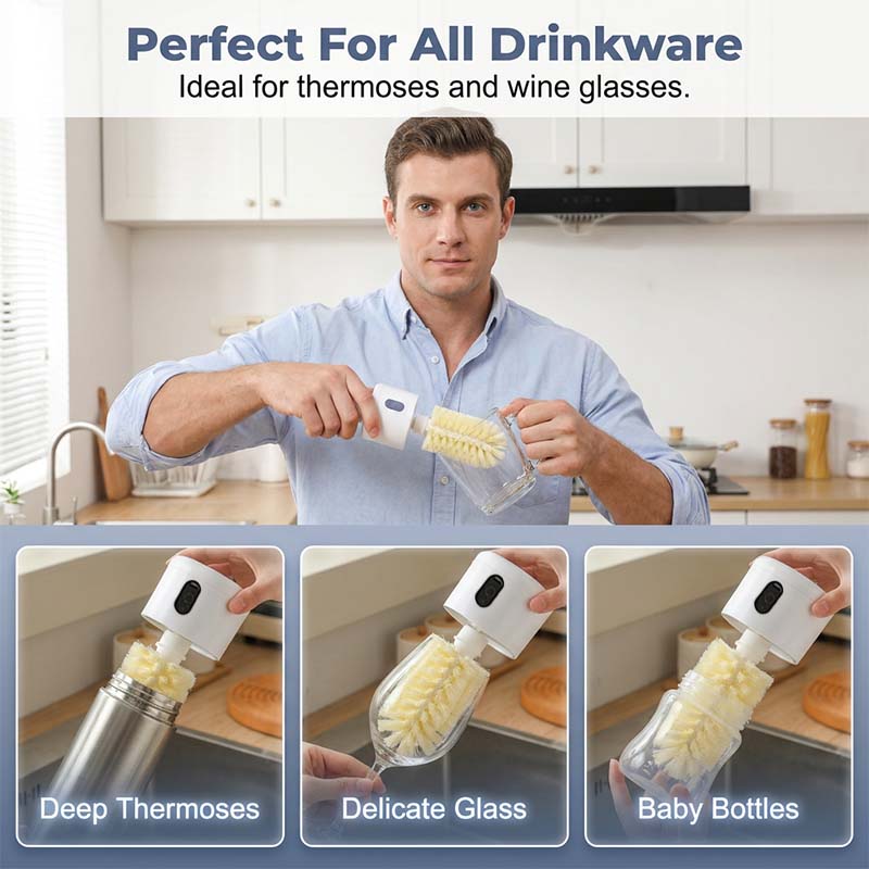 Brosse rotative électrique en forme de coupelle avec base d'aspiration