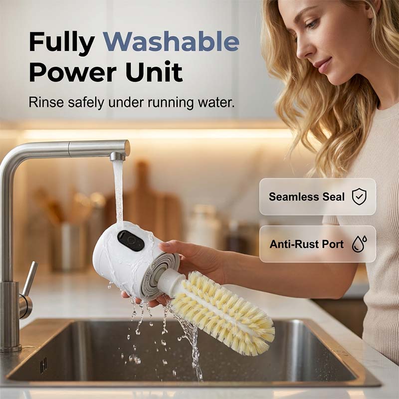 Brosse rotative électrique en forme de coupelle avec base d'aspiration