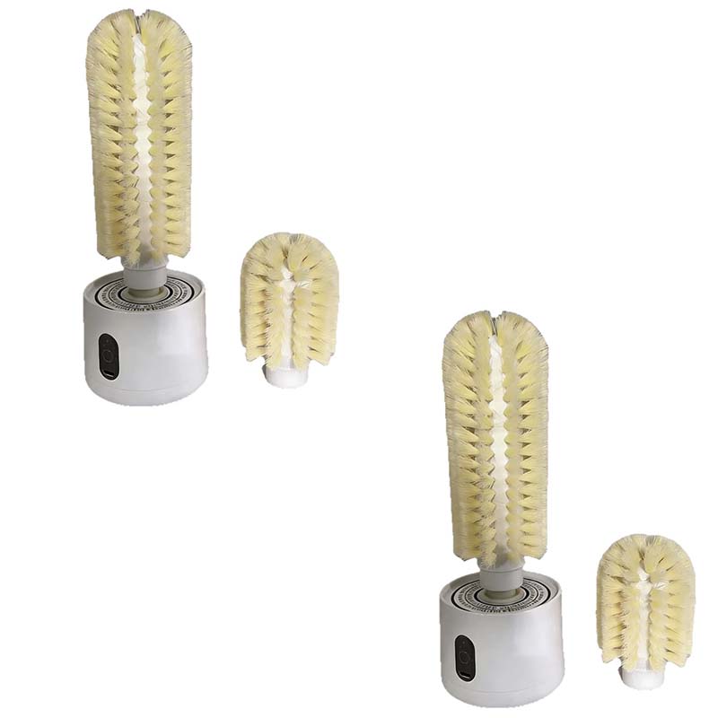 Brosse rotative électrique en forme de coupelle avec base d'aspiration