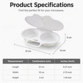 Pocheuse à œufs double cavité pour micro-ondes – Cuisson rapide sans huile, PP de qualité alimentaire et polyvalente. Parfait pour les matins pressés – un petit-déjeuner sain en quelques minutes !