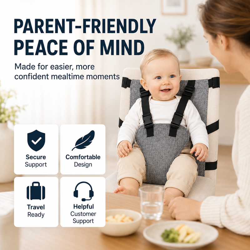 Sangle de sécurité portable pour chaise haute de bébé