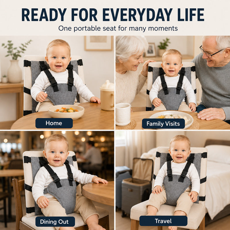 Sangle de sécurité portable pour chaise haute de bébé