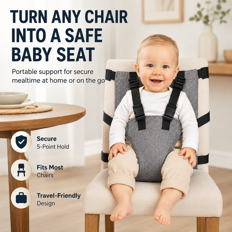 Sangle de sécurité portable pour chaise haute de bébé