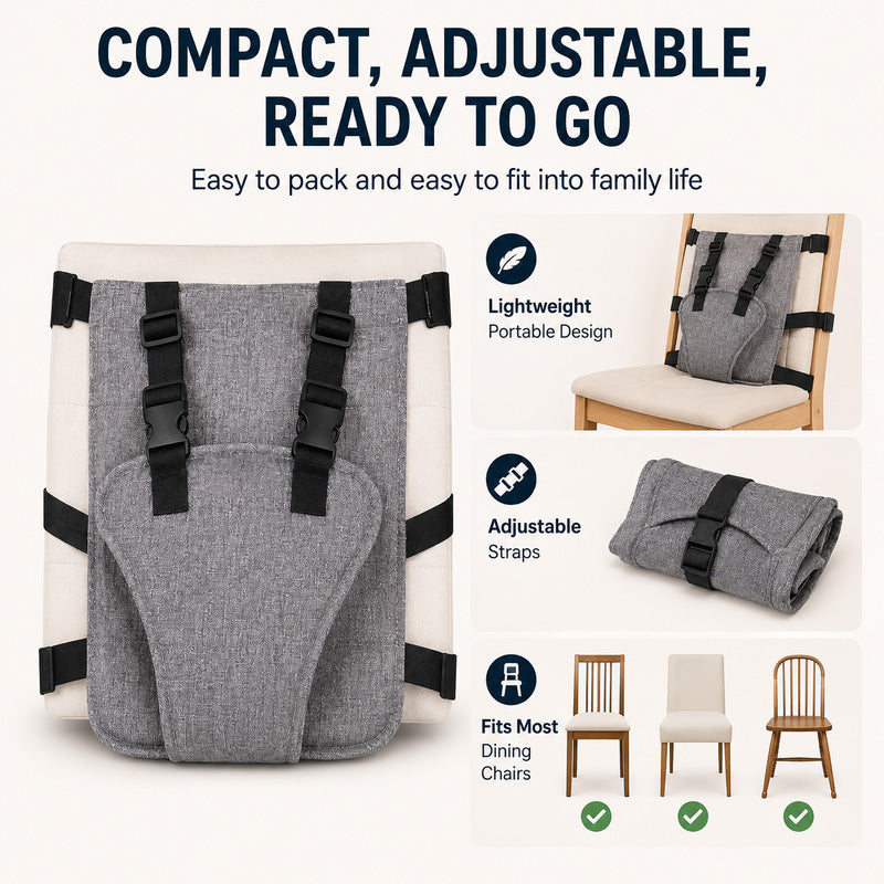 Sangle de sécurité portable pour chaise haute de bébé
