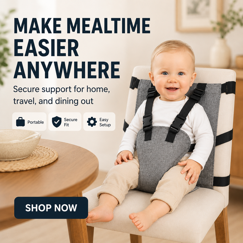 Sangle de sécurité portable pour chaise haute de bébé