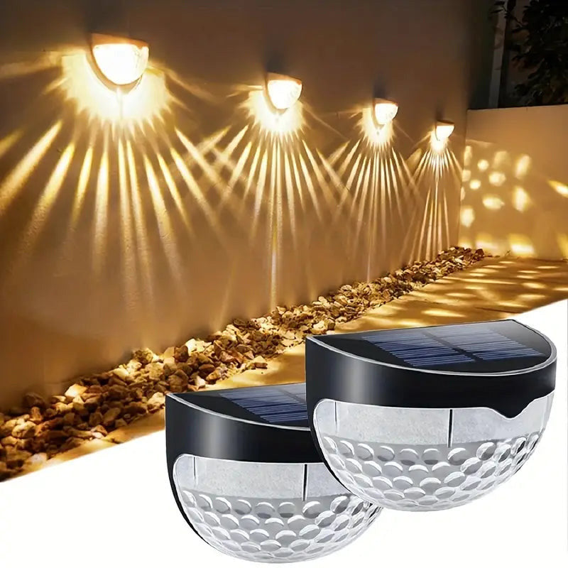Lumières solaires décoratives étanches pour clôture extérieure