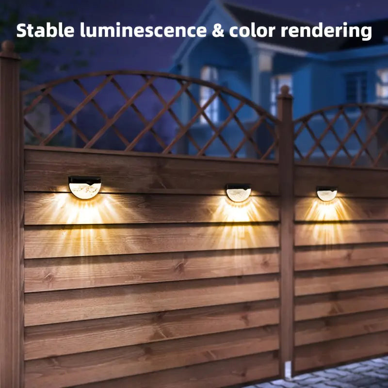 Lumières solaires décoratives étanches pour clôture extérieure