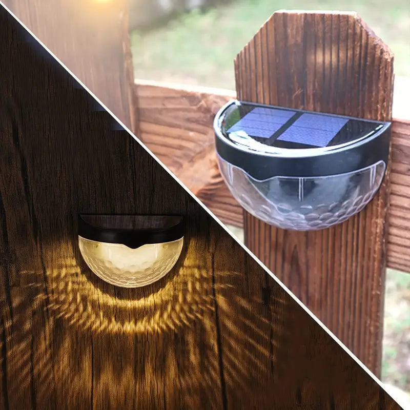 Lumières solaires décoratives étanches pour clôture extérieure