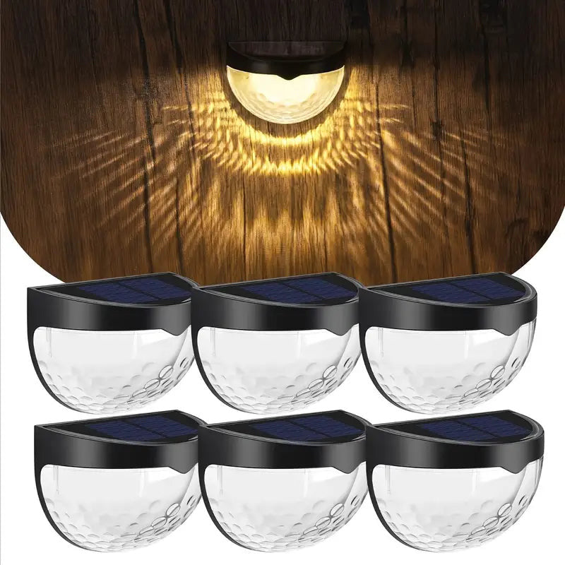 Lumières solaires décoratives étanches pour clôture extérieure