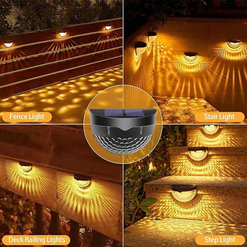 Lumières solaires décoratives étanches pour clôture extérieure