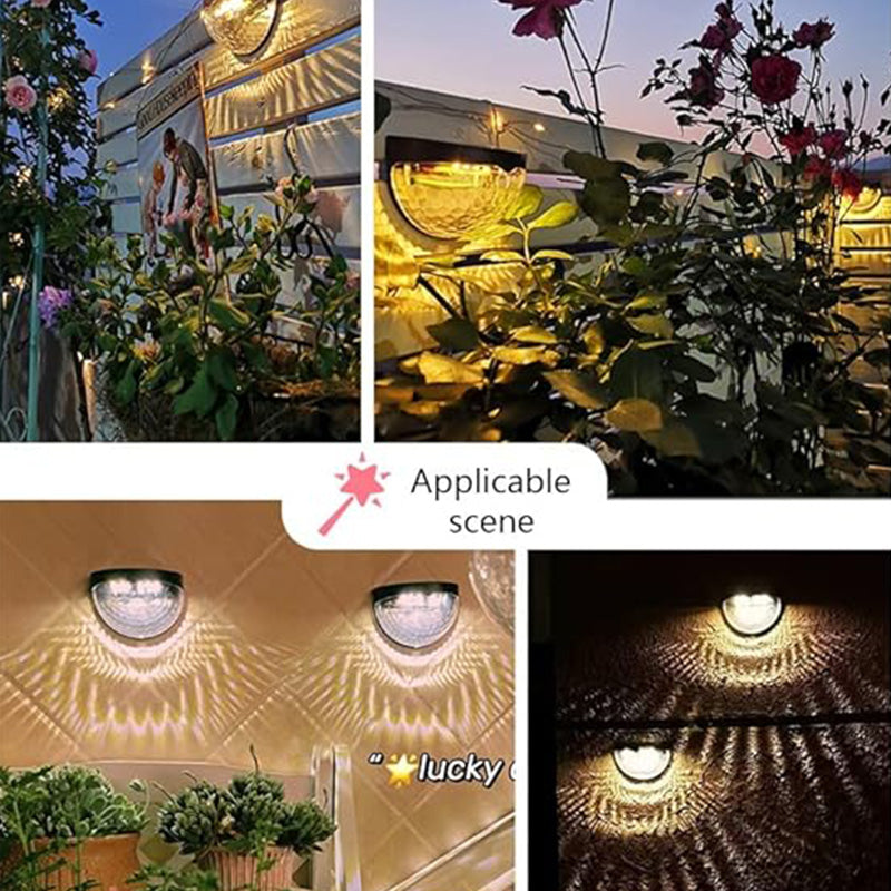 Lumières solaires décoratives étanches pour clôture extérieure
