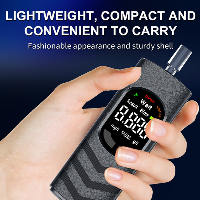 Éthylotest rechargeable avec écran LCD et annonce vocale