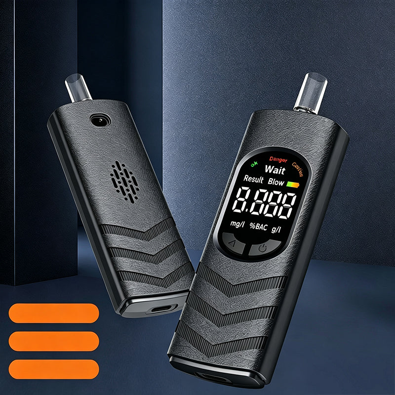 Éthylotest rechargeable avec écran LCD et annonce vocale