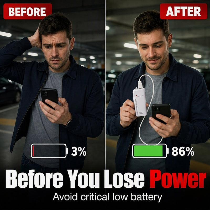 Chargeur de téléphone portable d'urgence Batterie AA Power Bank avec lampe de poche LED