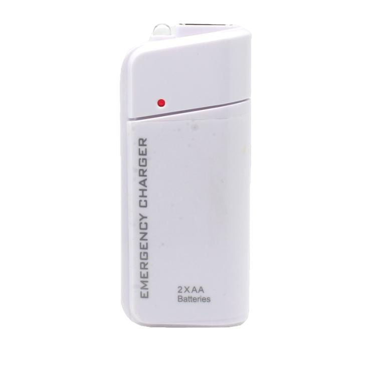 Chargeur de téléphone portable d'urgence Batterie AA Power Bank avec lampe de poche LED