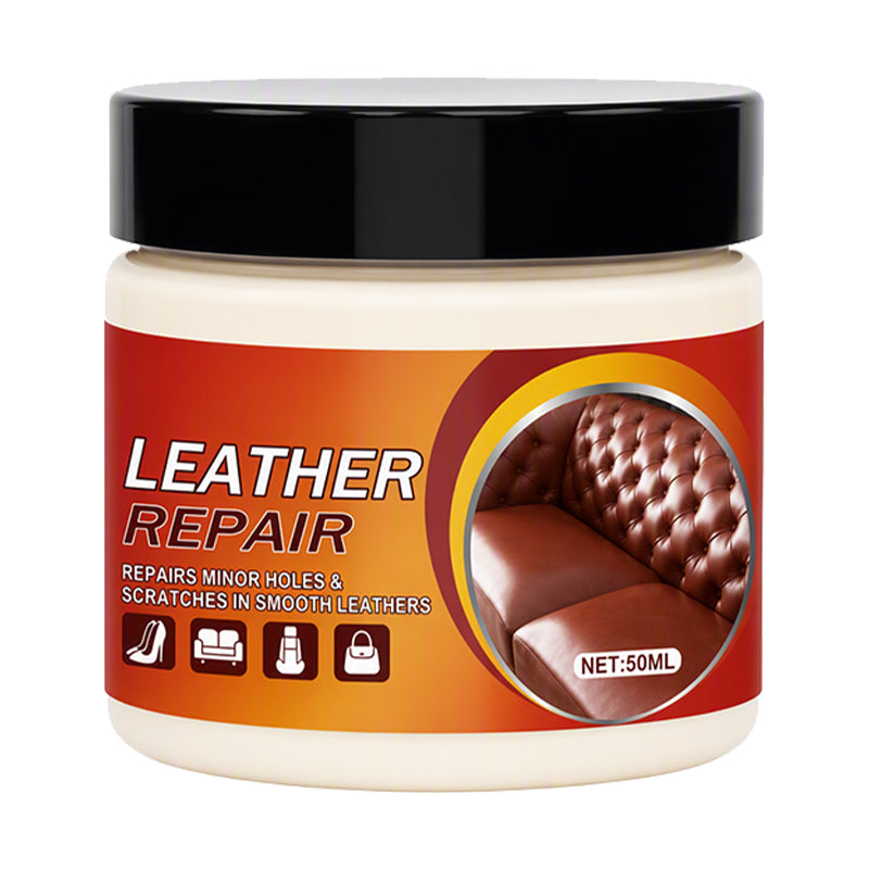 MAINTENANT ! Crème Réparatrice Cuir Multi-Fonction©\Réparateur Professionnel Sans Couture pour Cuir, Baume de Restauration de Texture pour Canapés, Sièges de Voiture, Sacs et Chaussures