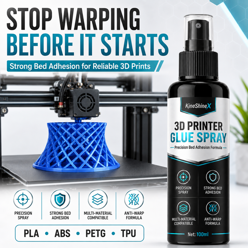 Spray adhésif pour plateau d'imprimante 3D - Aide à réduire le décollement et favorise la première couche