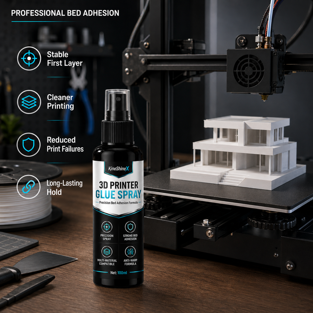 Spray adhésif pour plateau d'imprimante 3D - Aide à réduire le décollement et favorise la première couche