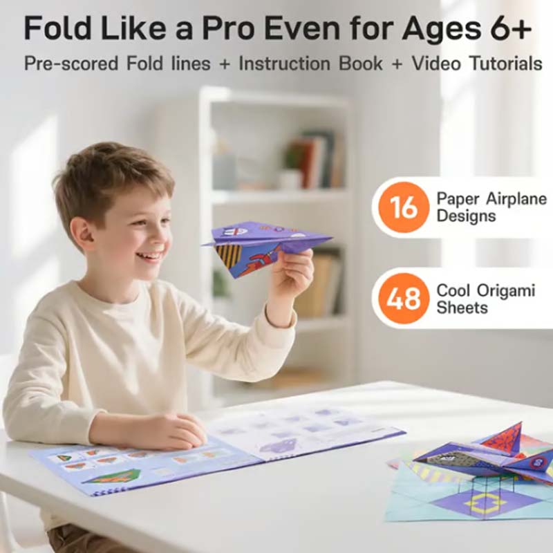 Kit de fabrication d'avions en papier créatifs pour enfants