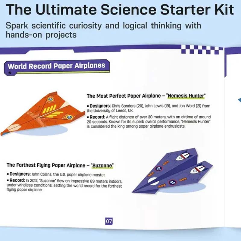 Kit de fabrication d'avions en papier créatifs pour enfants