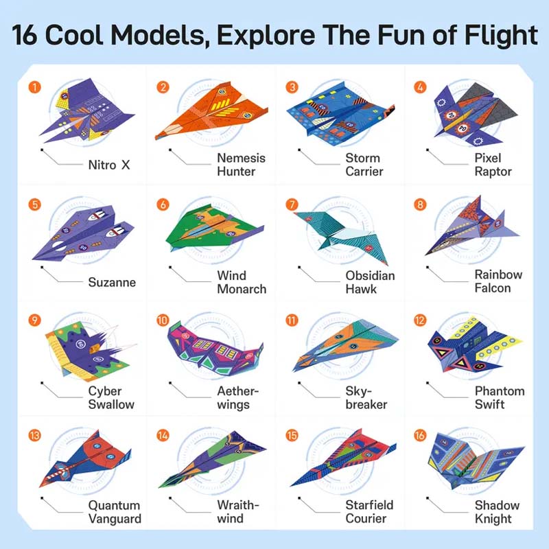 Kit de fabrication d'avions en papier créatifs pour enfants